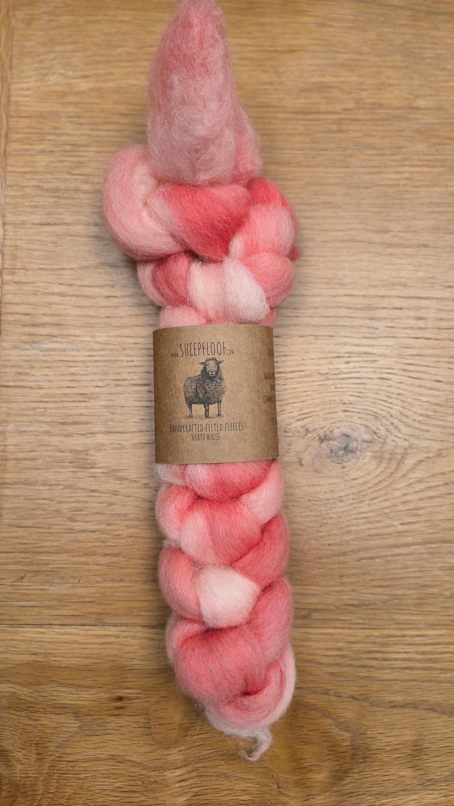 Texel top braids White & Dyed - 50g