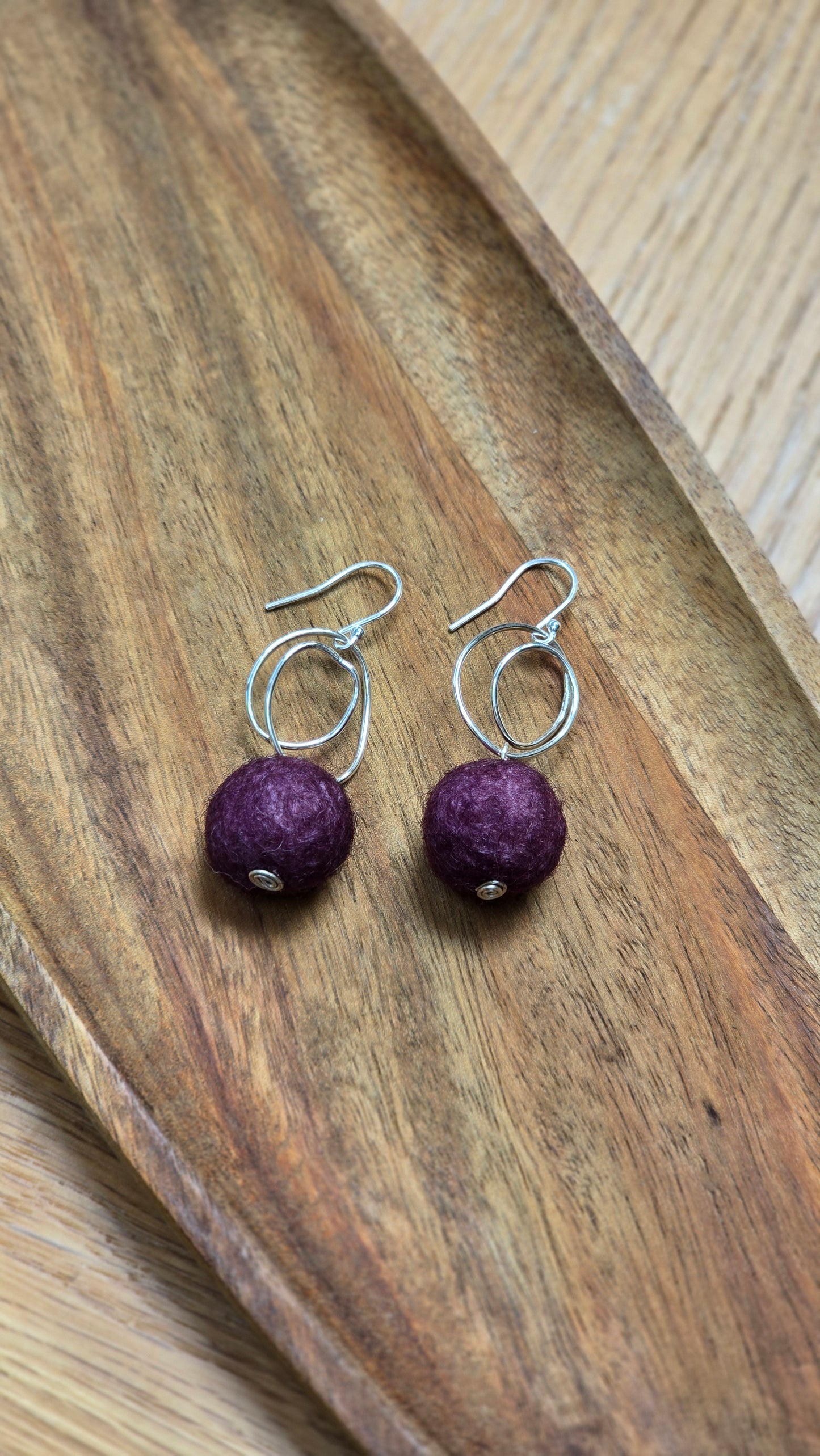 LxS Single Swirl Earrings - Sterling Silver