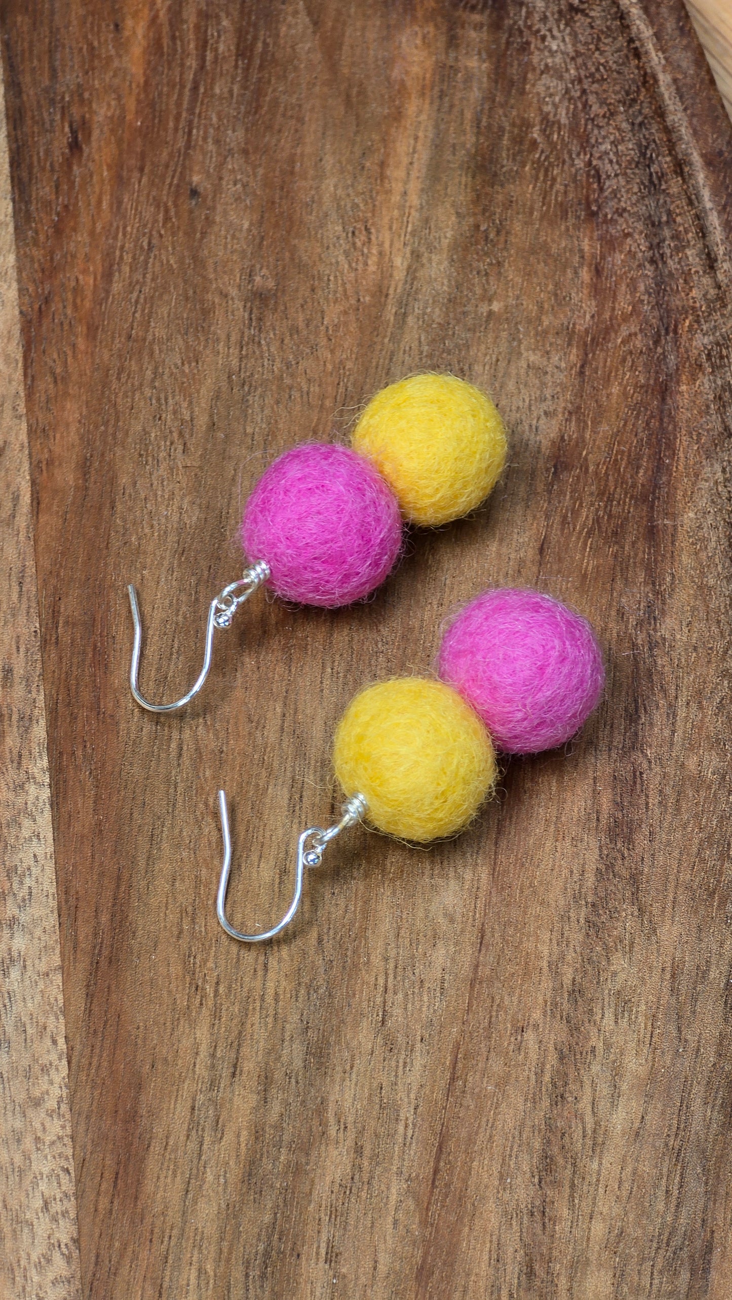 LxS Quad Bead Earrings - Sterling Silver