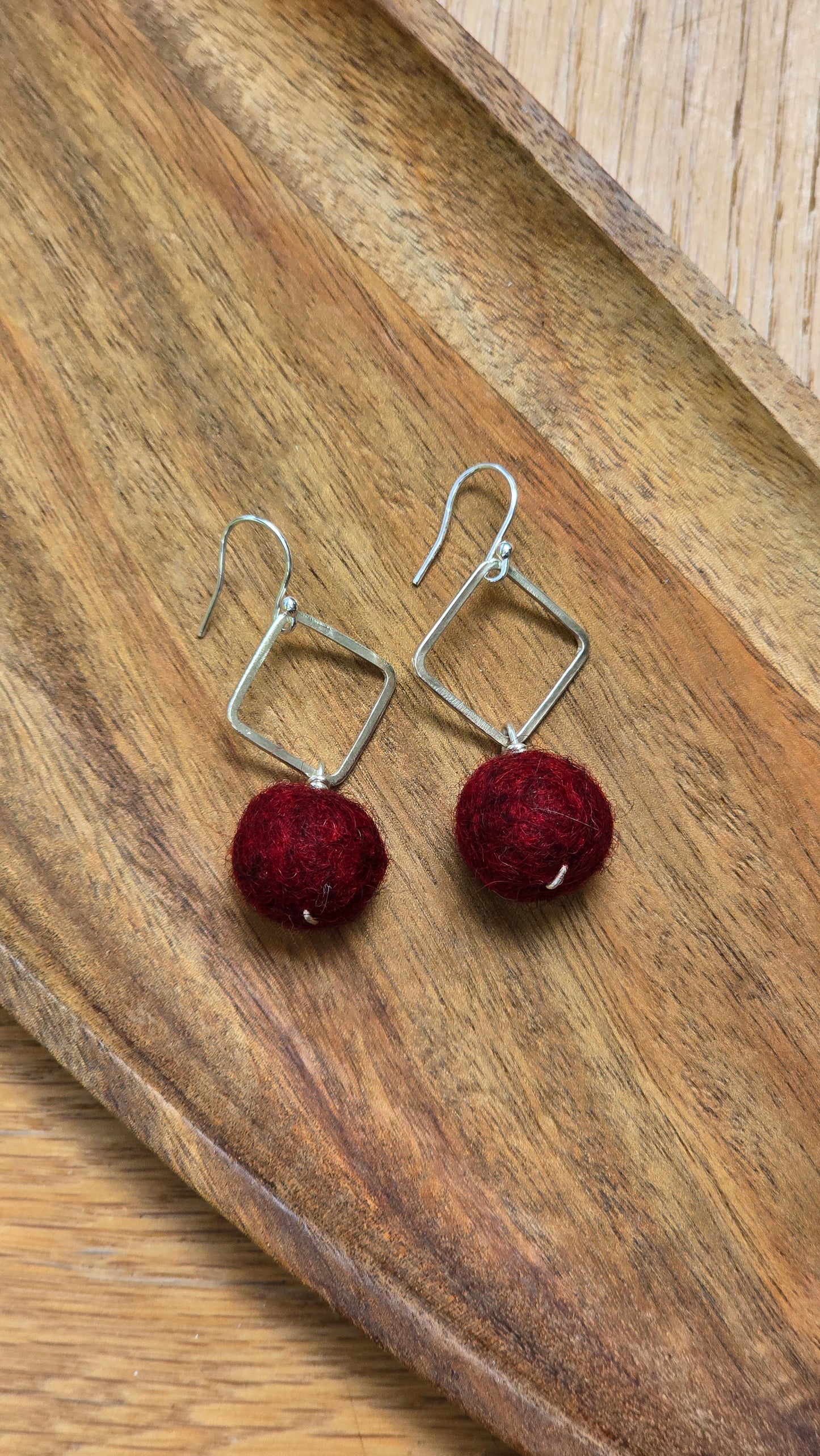 LxS Squared Sterling Silver Earrings