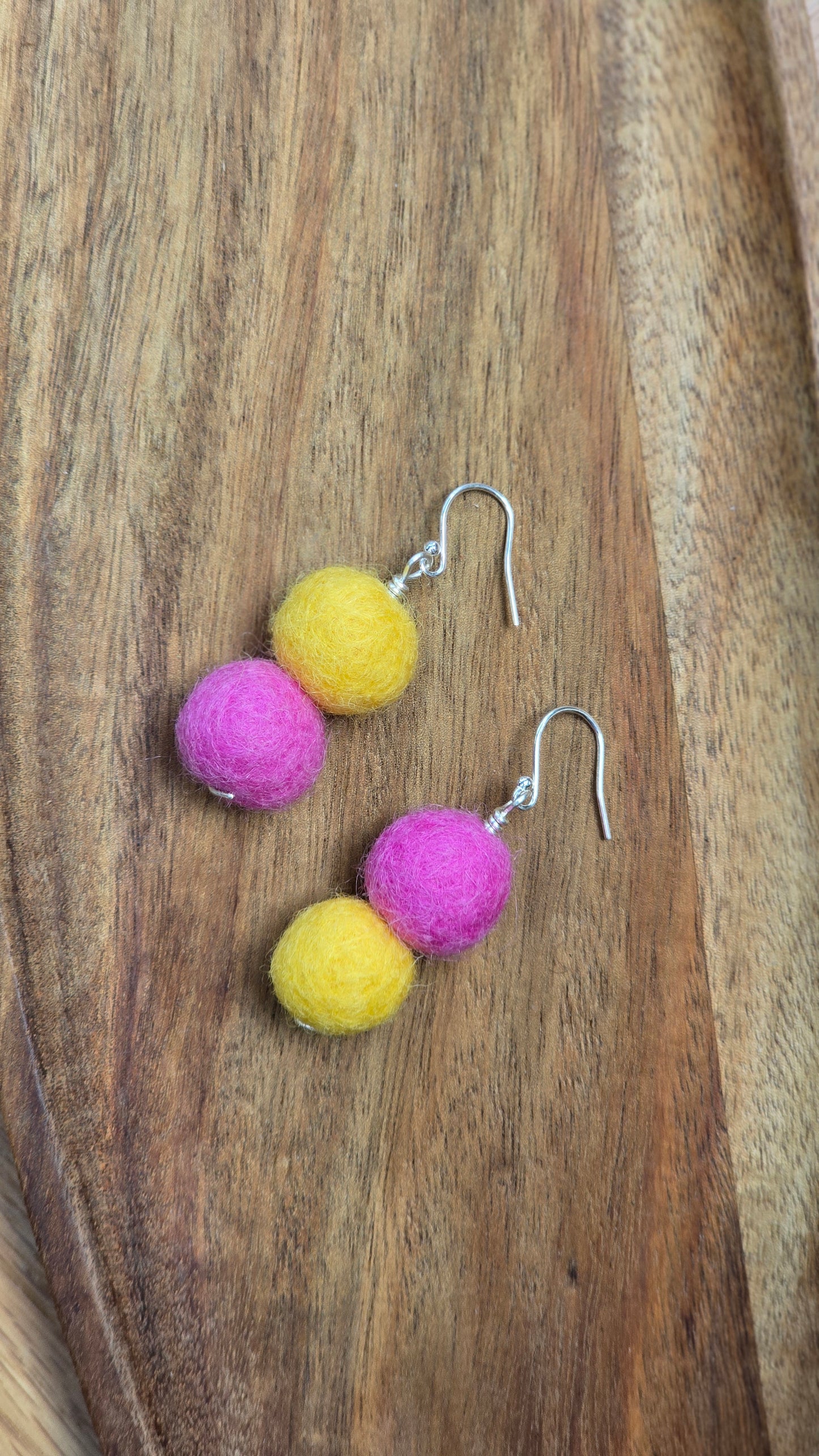 LxS Quad Bead Earrings - Sterling Silver