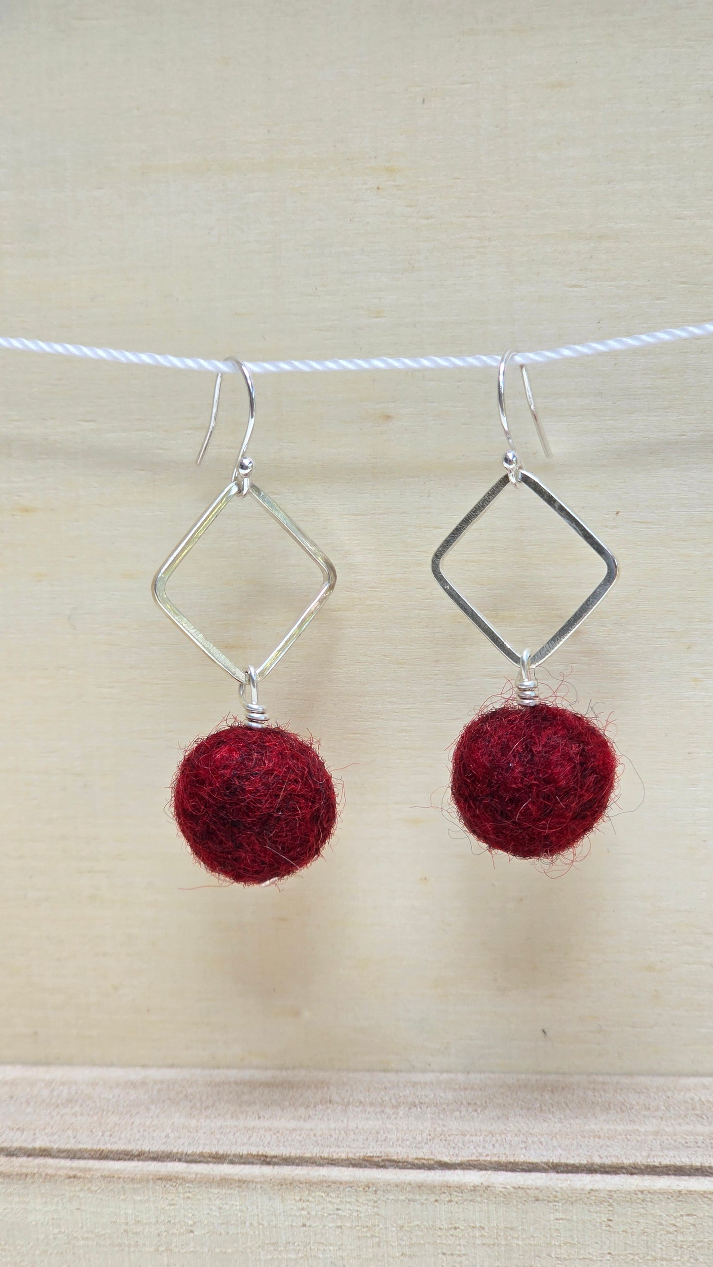 LxS Squared Sterling Silver Earrings