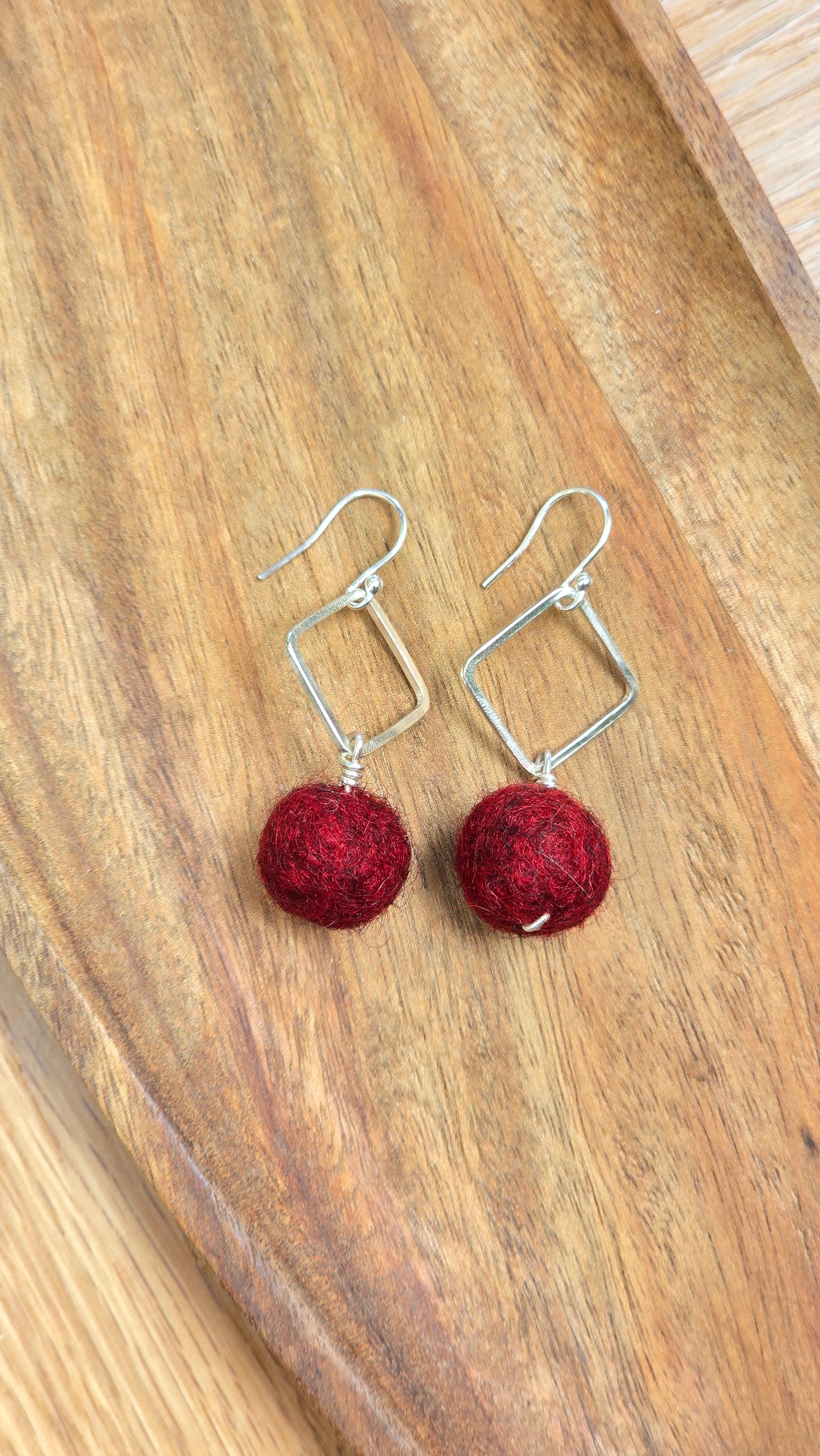 LxS Squared Sterling Silver Earrings