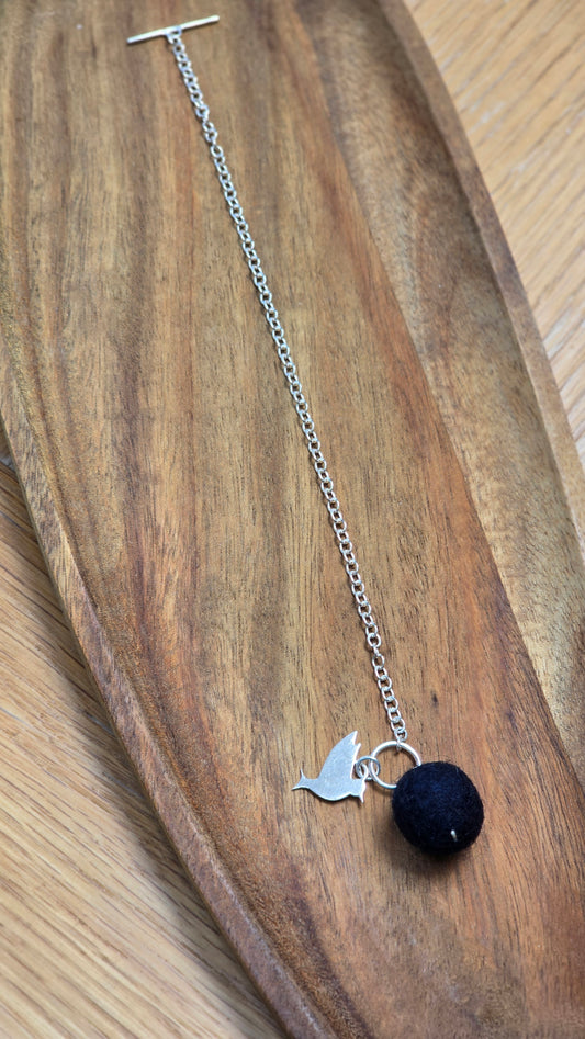 LxS Bird Charm Bracelet - Sterling Silver