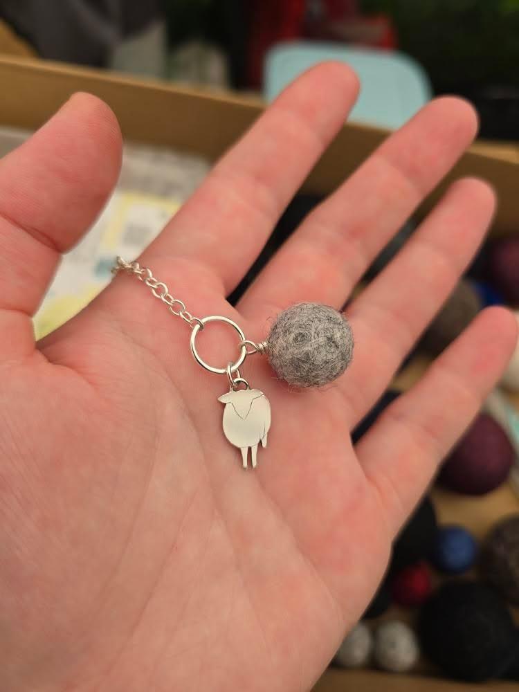 LxS Sheep Floof Charm Bracelet - Sterling Silver