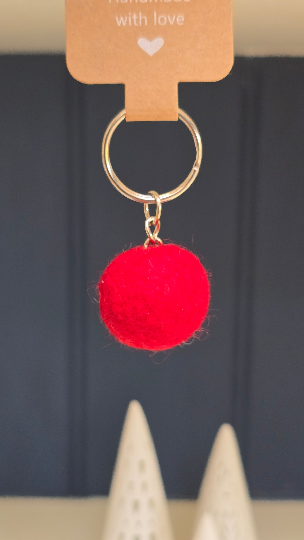 Floof ball keyring
