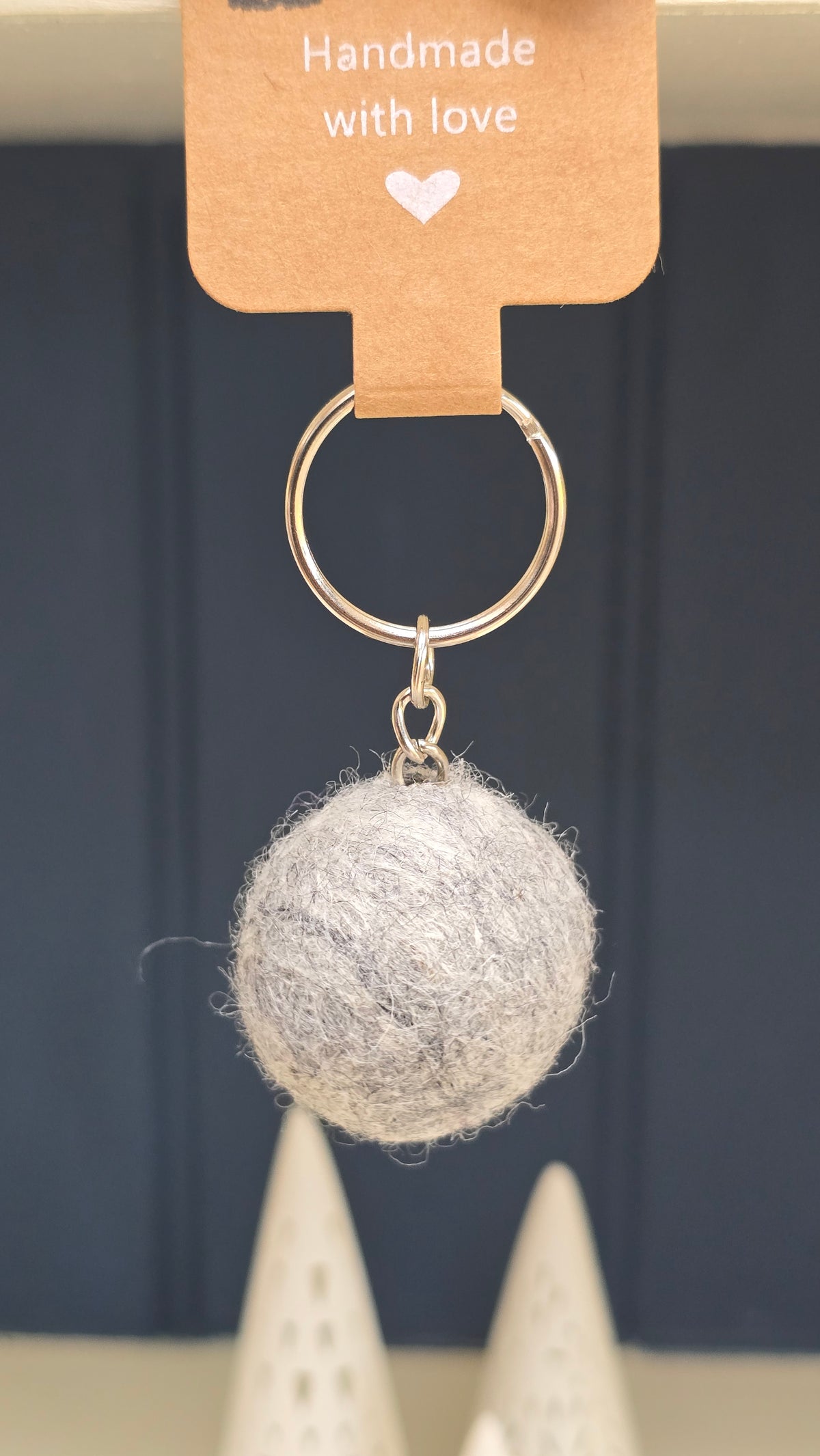 Floof ball keyring