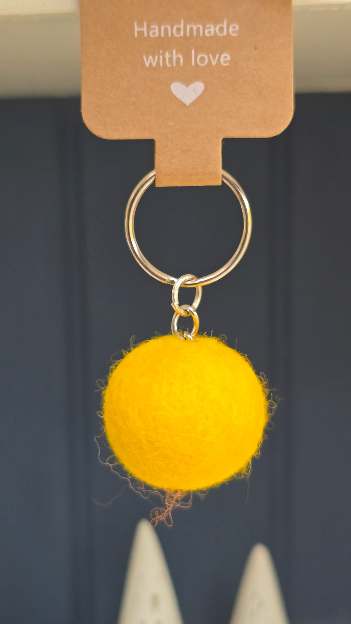 Floof ball keyring