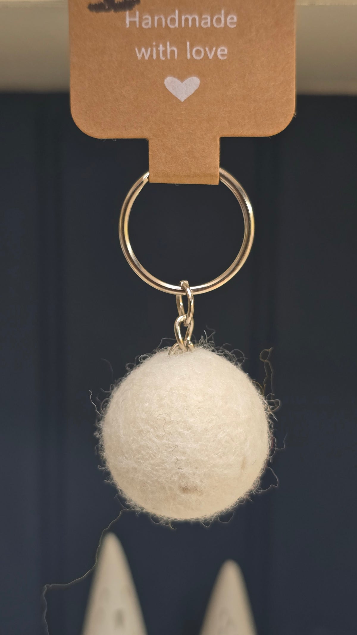 Floof ball keyring