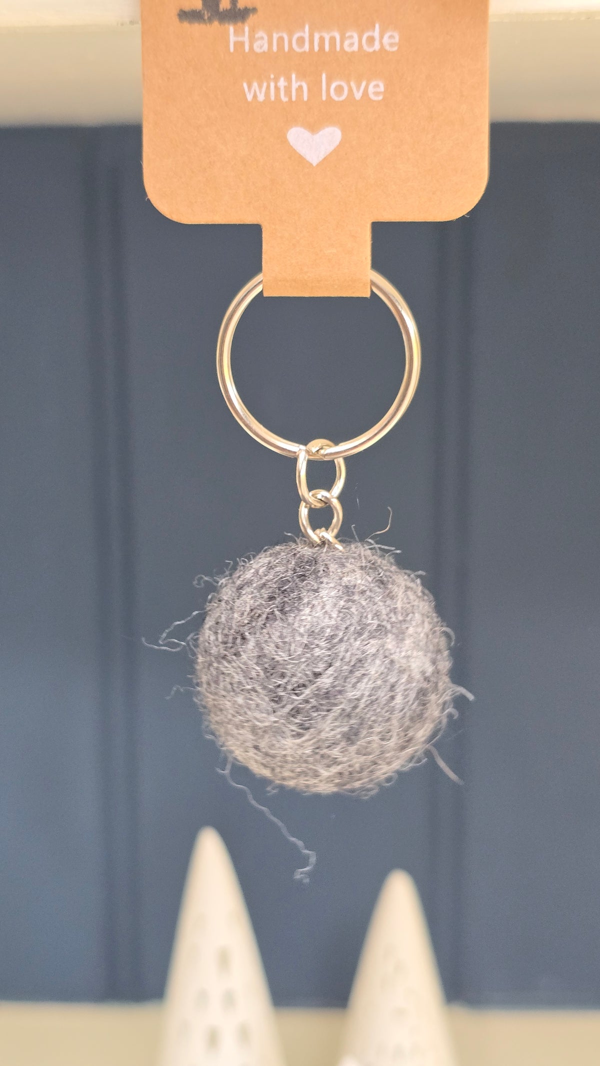 Floof ball keyring