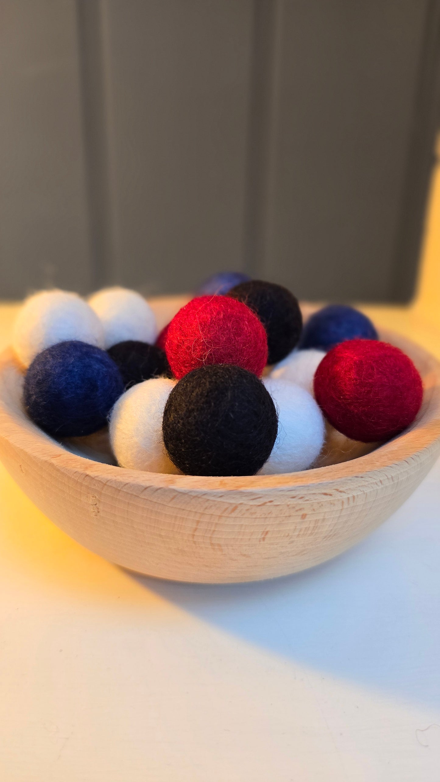 Wet felted balls - 2.5cm