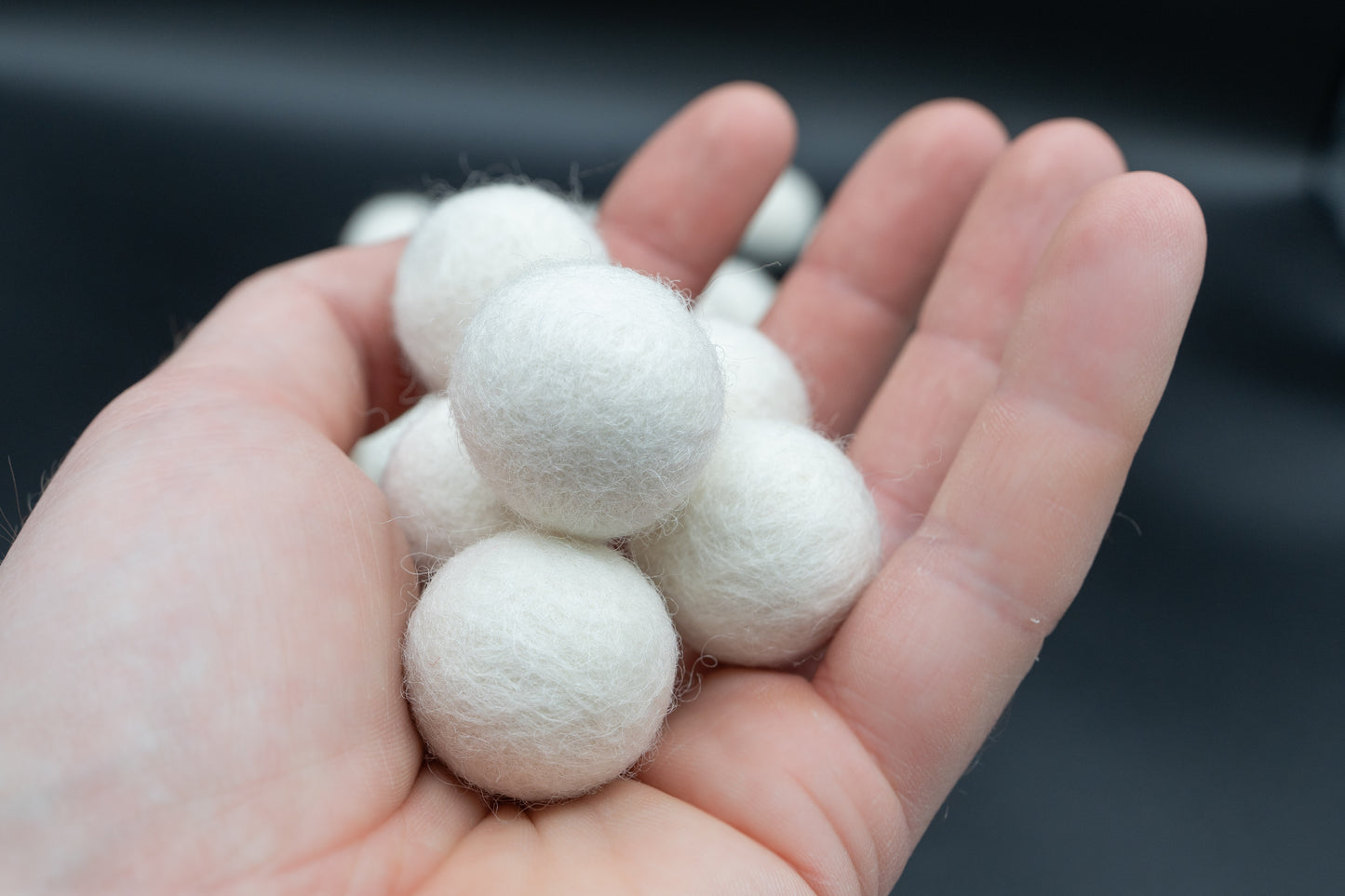 Wet felted balls - 2.5cm