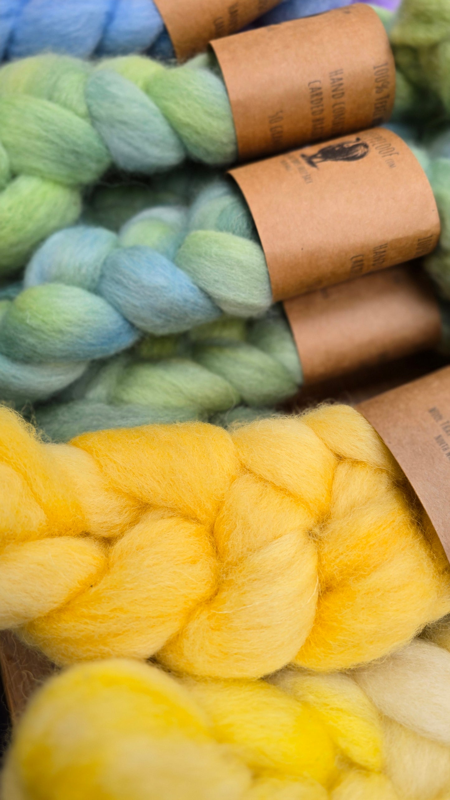 Texel top braids White & Dyed - 50g
