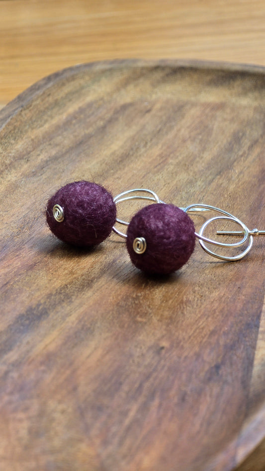 LxS Single Swirl Earrings - Sterling Silver