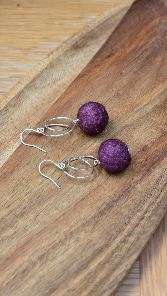 LxS Single Swirl Earrings - Sterling Silver
