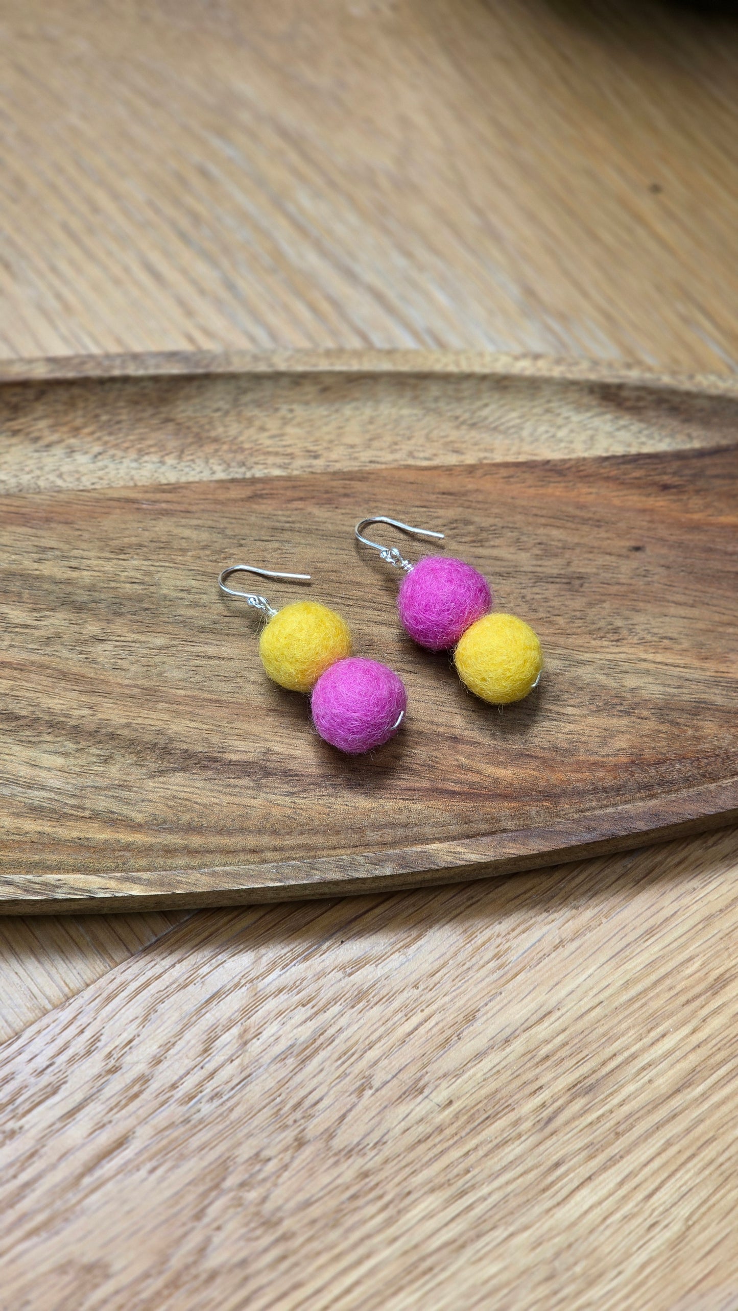 LxS Quad Bead Earrings - Sterling Silver