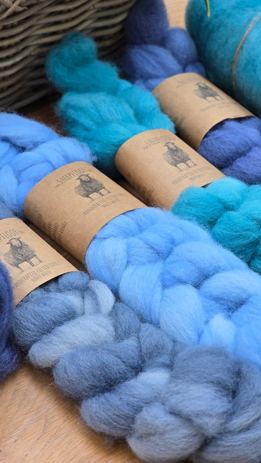 Texel top braids White & Dyed - 50g